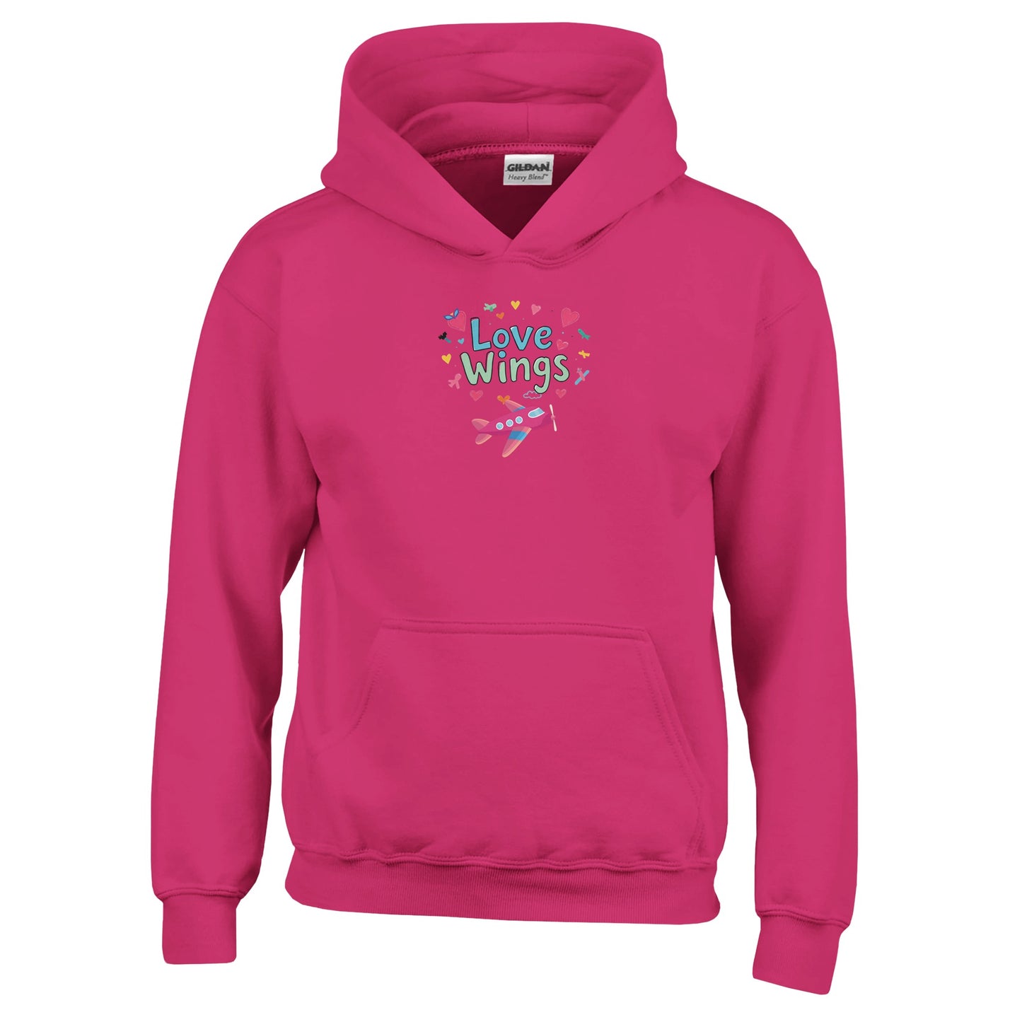 Love Wings T-Shirt Featuring Retro-Style Aviation Art