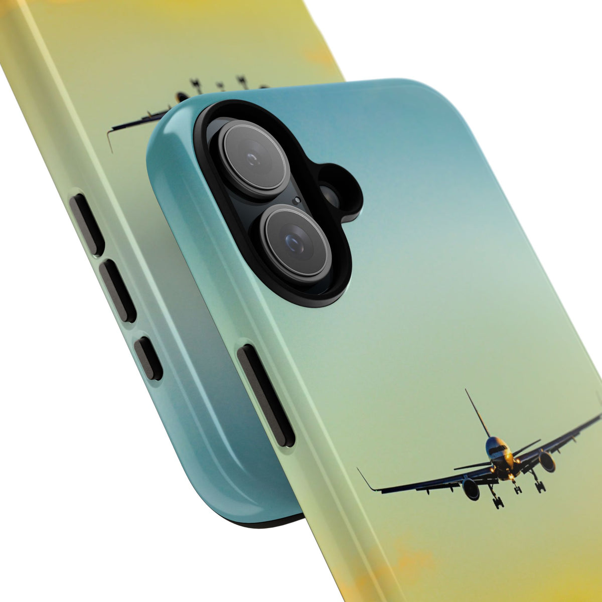 United Airlines Boeing 757 head-on on final approach aviation photo iPhone tough phone case – view 61