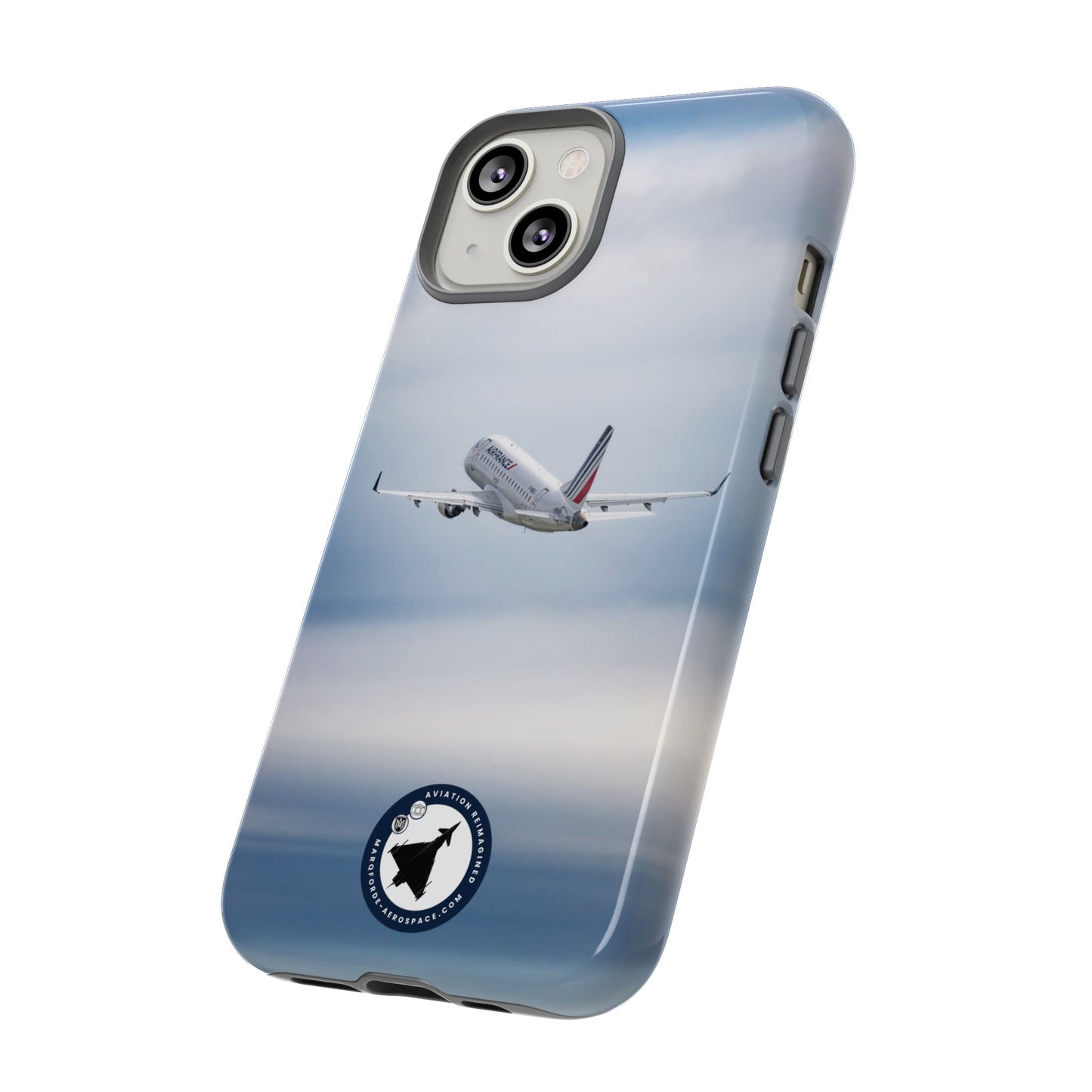 Sleek & Stylish iPhone Case Showcasing Air France Embraer 190 Jet