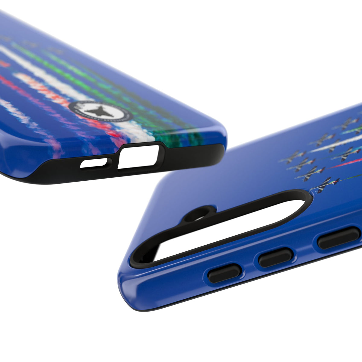 Frecce Tricolori formation trailing tricolour smoke aviation photo Samsung Galaxy tough phone case – view 48