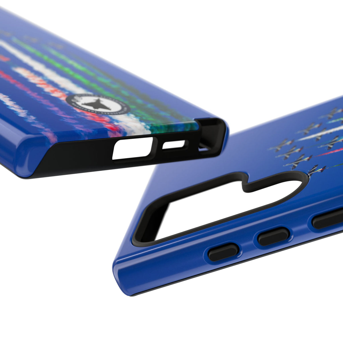 Frecce Tricolori formation trailing tricolour smoke aviation photo Samsung Galaxy tough phone case – view 51