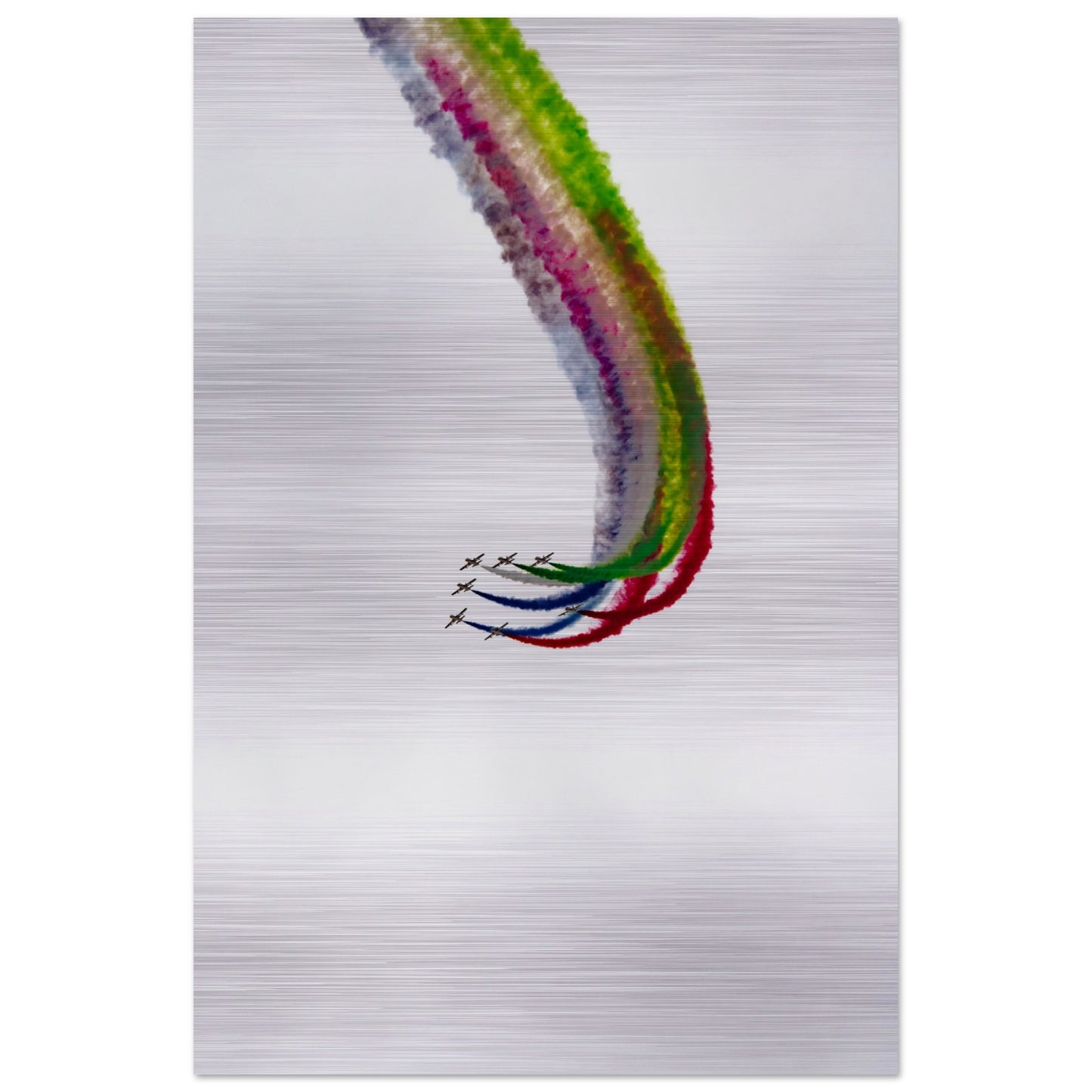 UAE Al-Fursan Print – Stylish & Modern Brushed Aluminum Finish