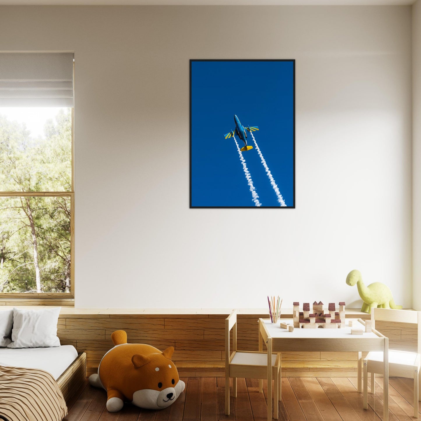 Close-Up of Swedish Air Force Saab SK60 Jet – Framed Aviation Art