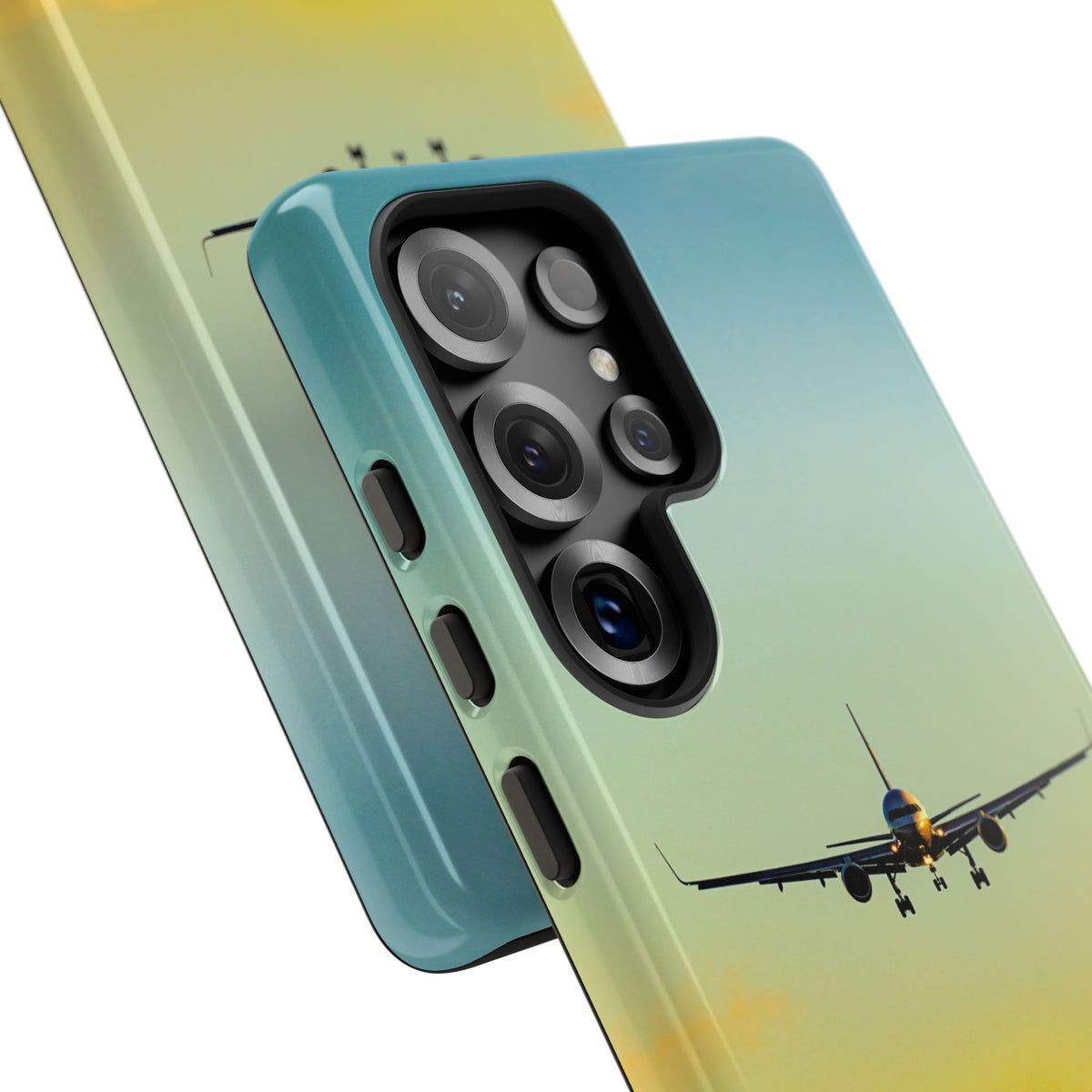 United Airlines Boeing 757 head-on on final approach aviation photo Samsung Galaxy tough phone case – view 20