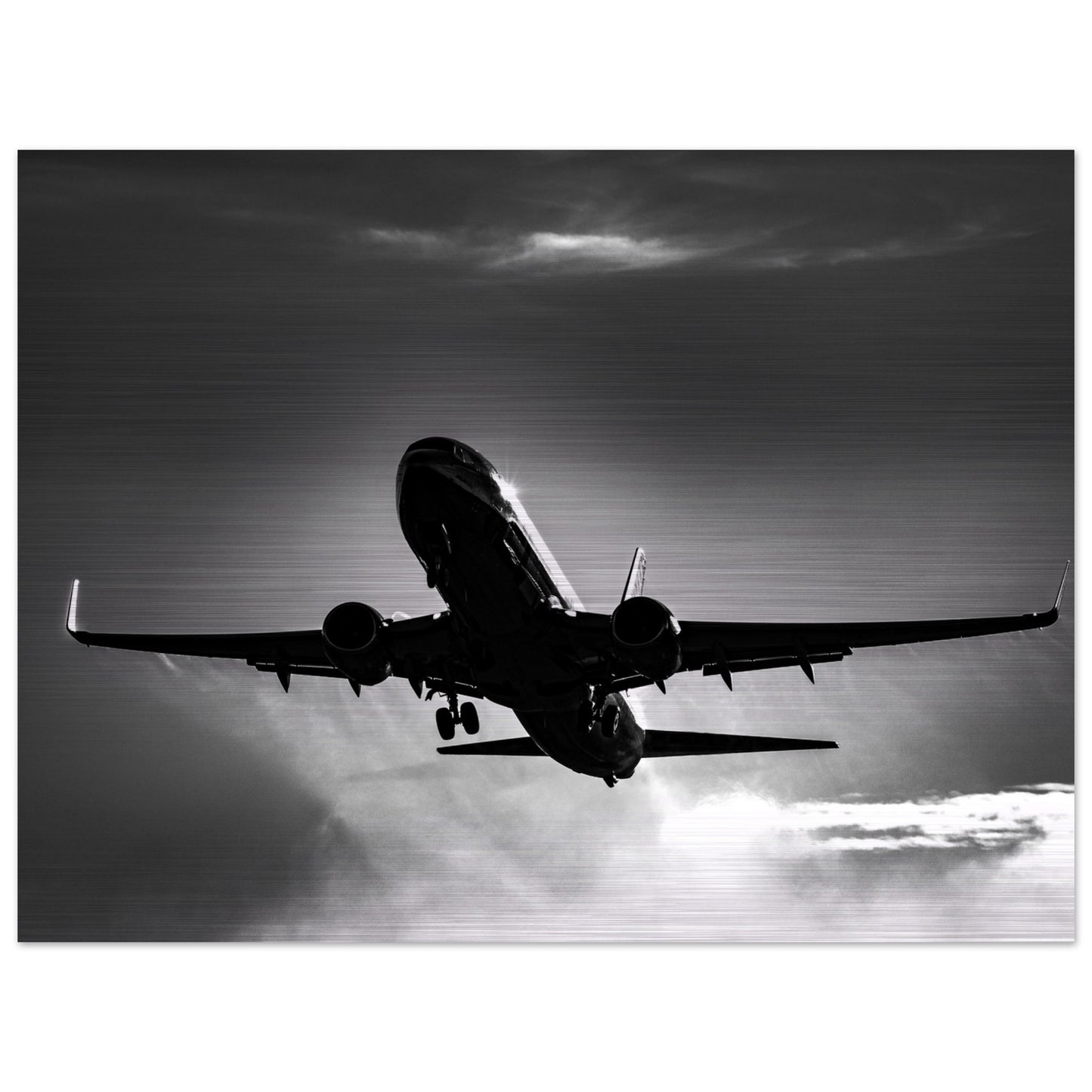 Jet2 Boeing 737 Print – Stylish & Modern Brushed Aluminium Finish