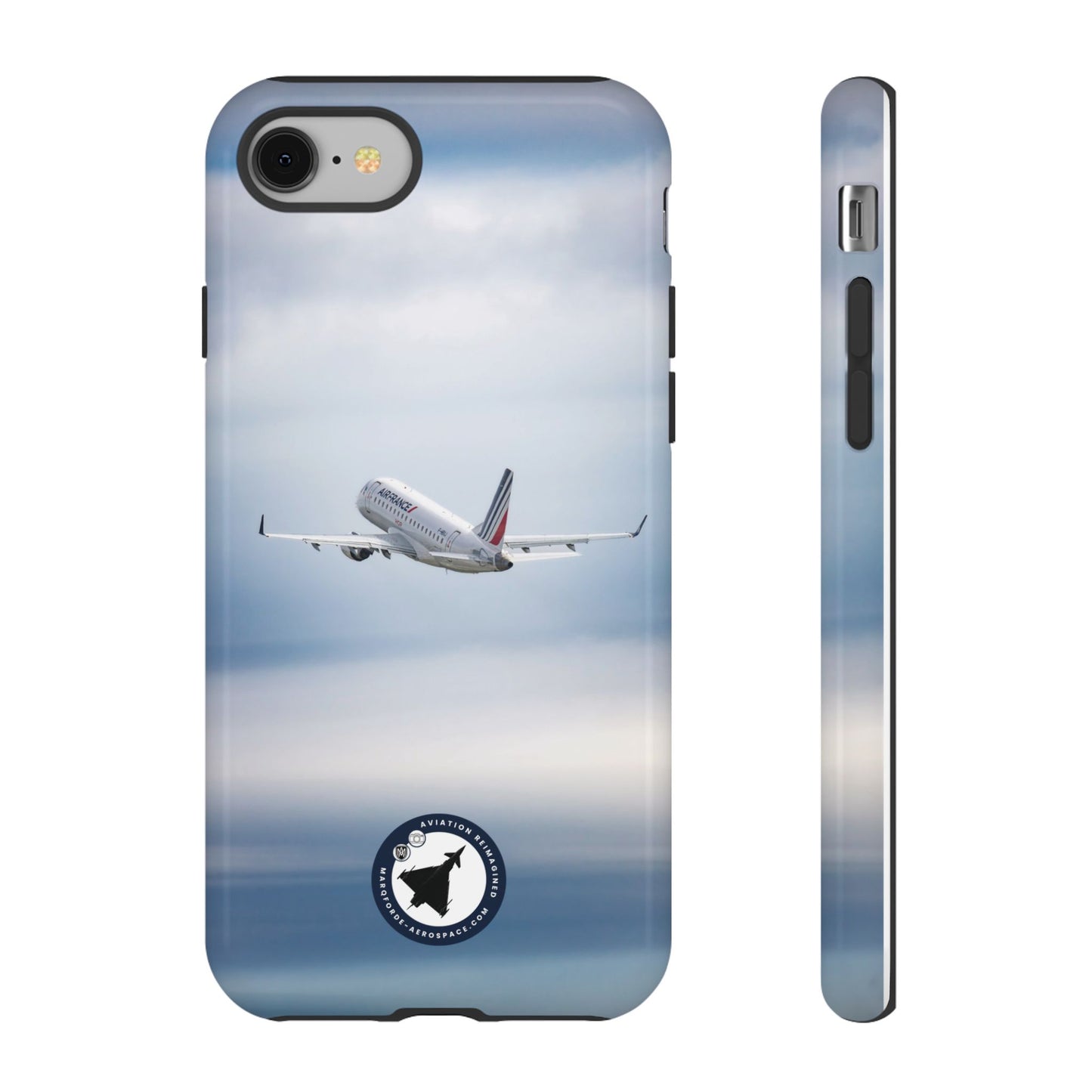 Side View of Air France Embraer 190 iPhone Case – Tough & Durable
