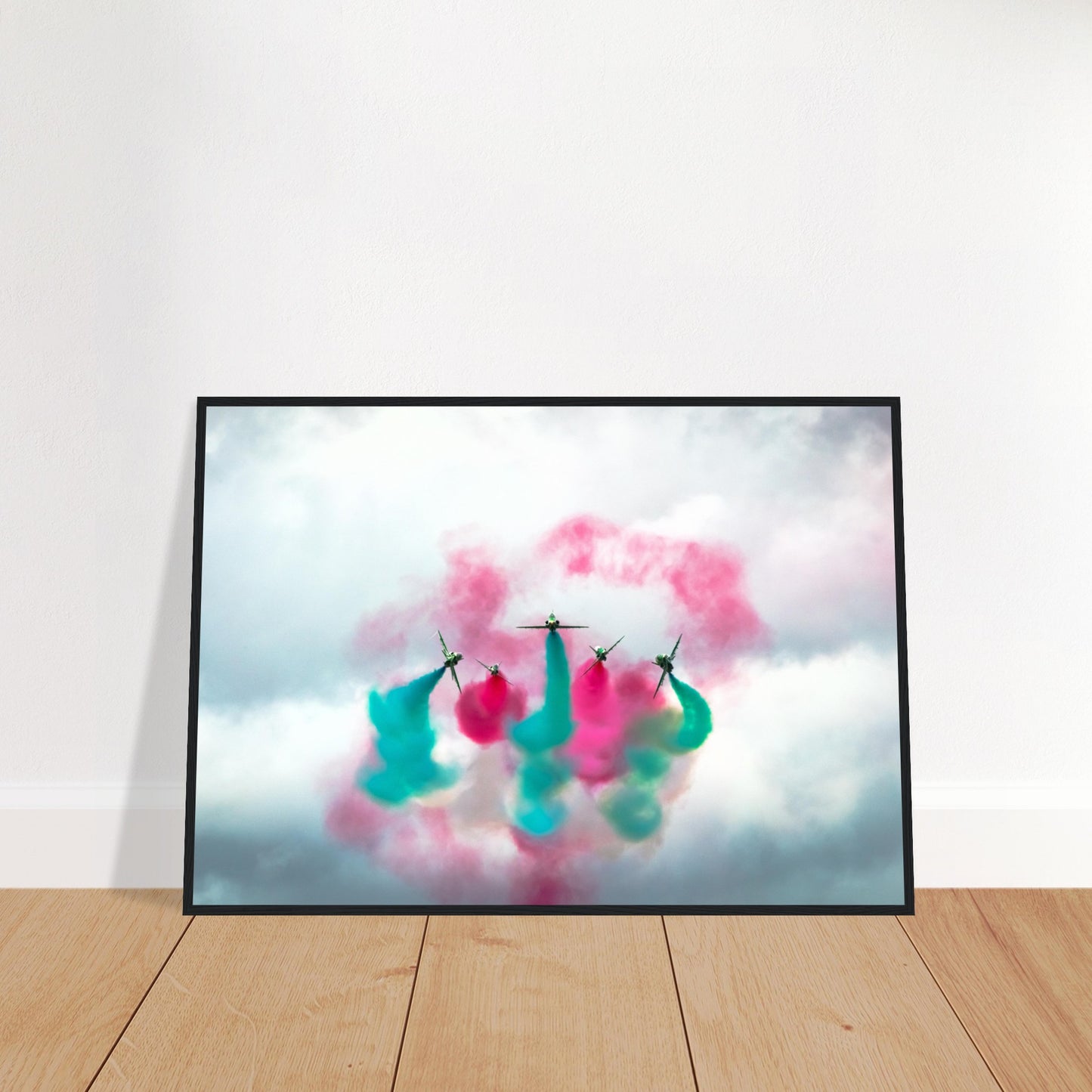 Saudi Hawks Framed Artwork – Perfect for Aviation Enthusiasts & Collectors