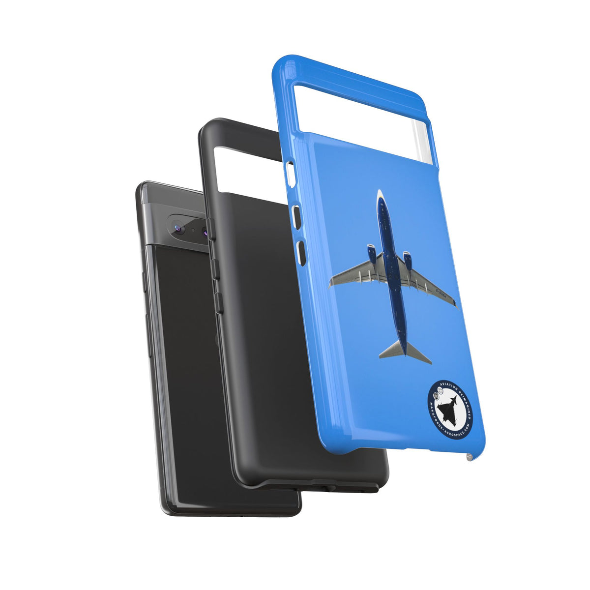 Ryanair Boeing 737-800 underside, directly overhead aviation photo Google Pixel tough phone case – view 10