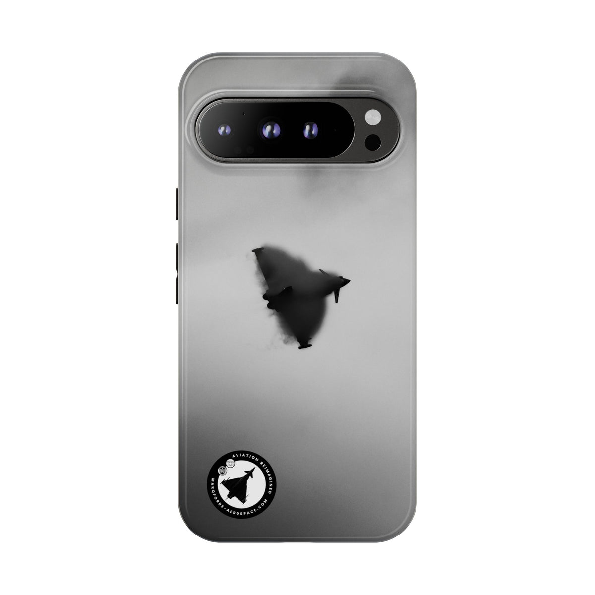 RAF Typhoon almost hidden in a cloud of vapour aviation photo Google Pixel tough phone case