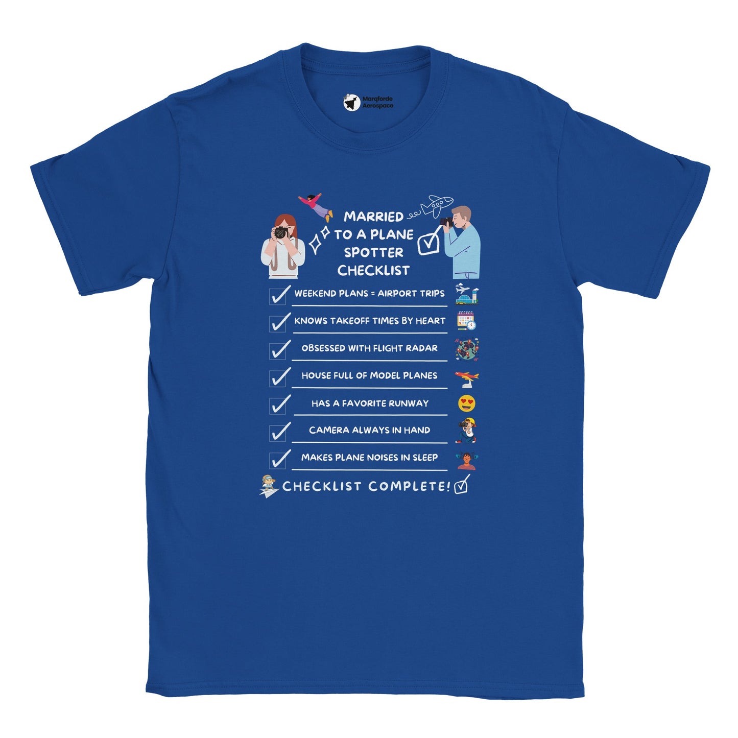 Married to a Planespotter T-Shirt – Fun & Playful Aviation Gift Idea