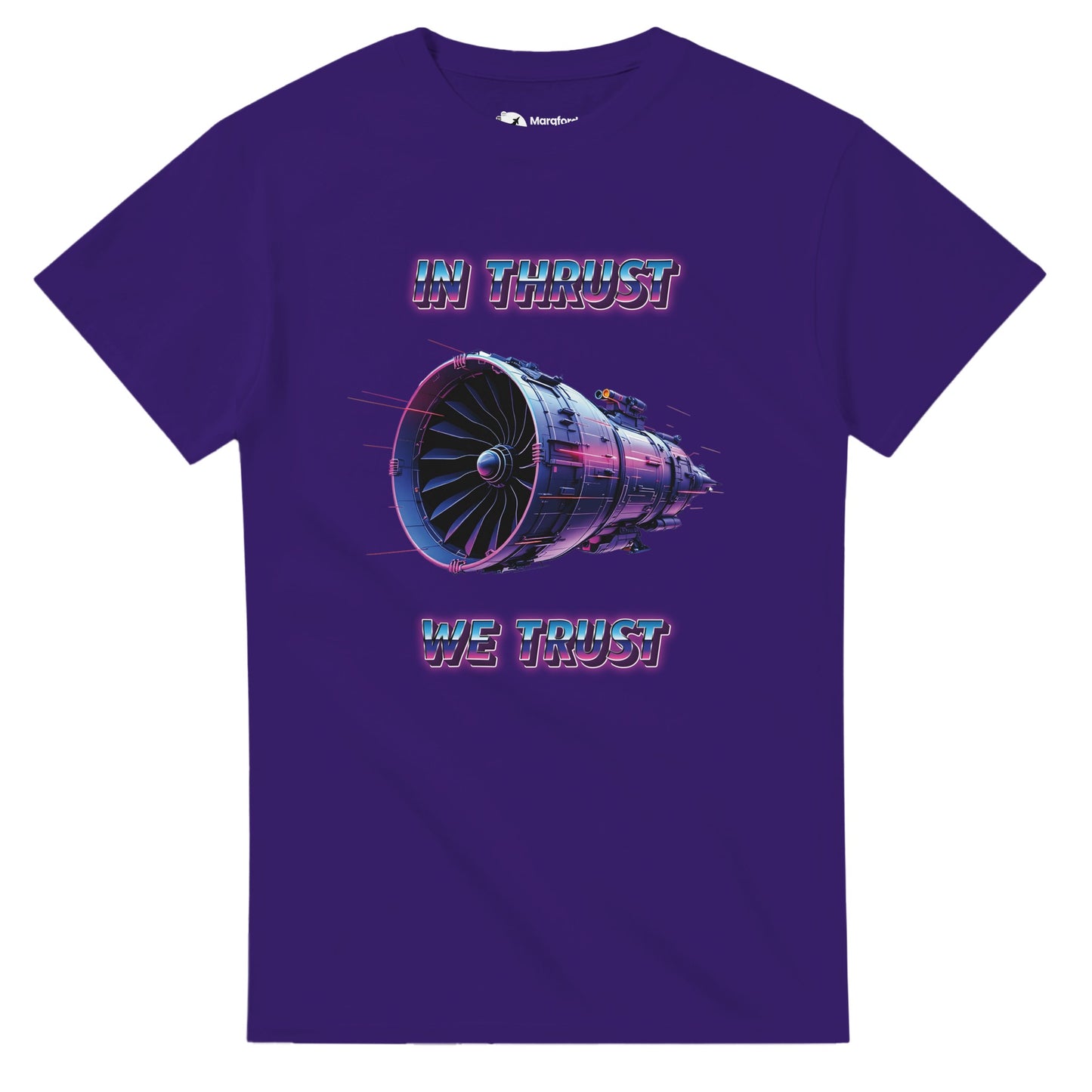 Unisex Aviation-Inspired Tee – In Thrust We Trust Classic Graphic