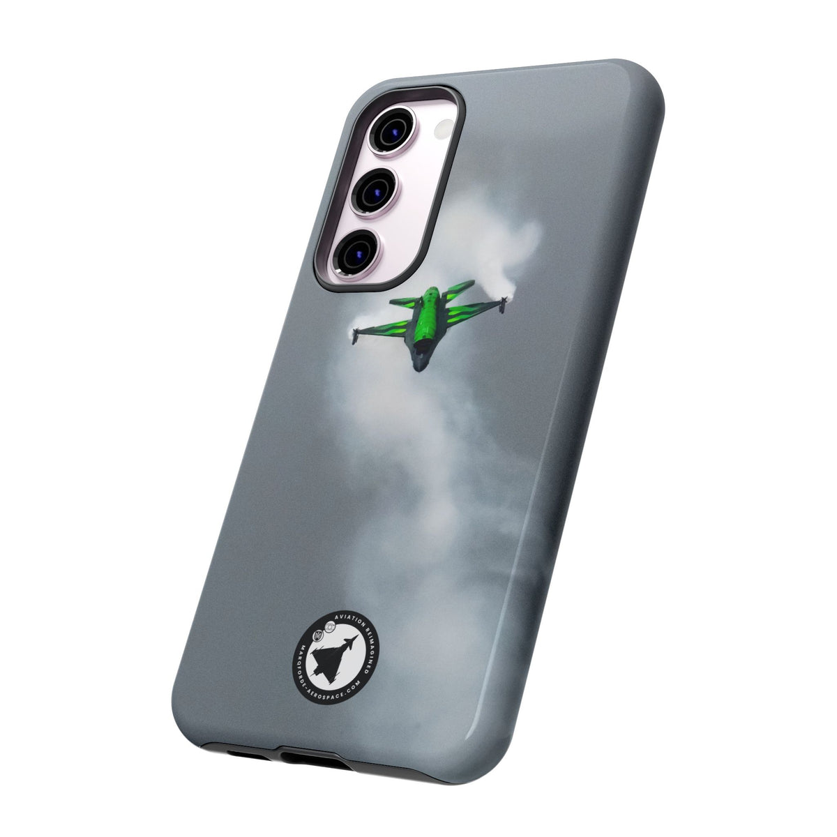 Belgian F-16 Dream Viper head-on in vapour cloud aviation photo Samsung Galaxy tough phone case – view 31