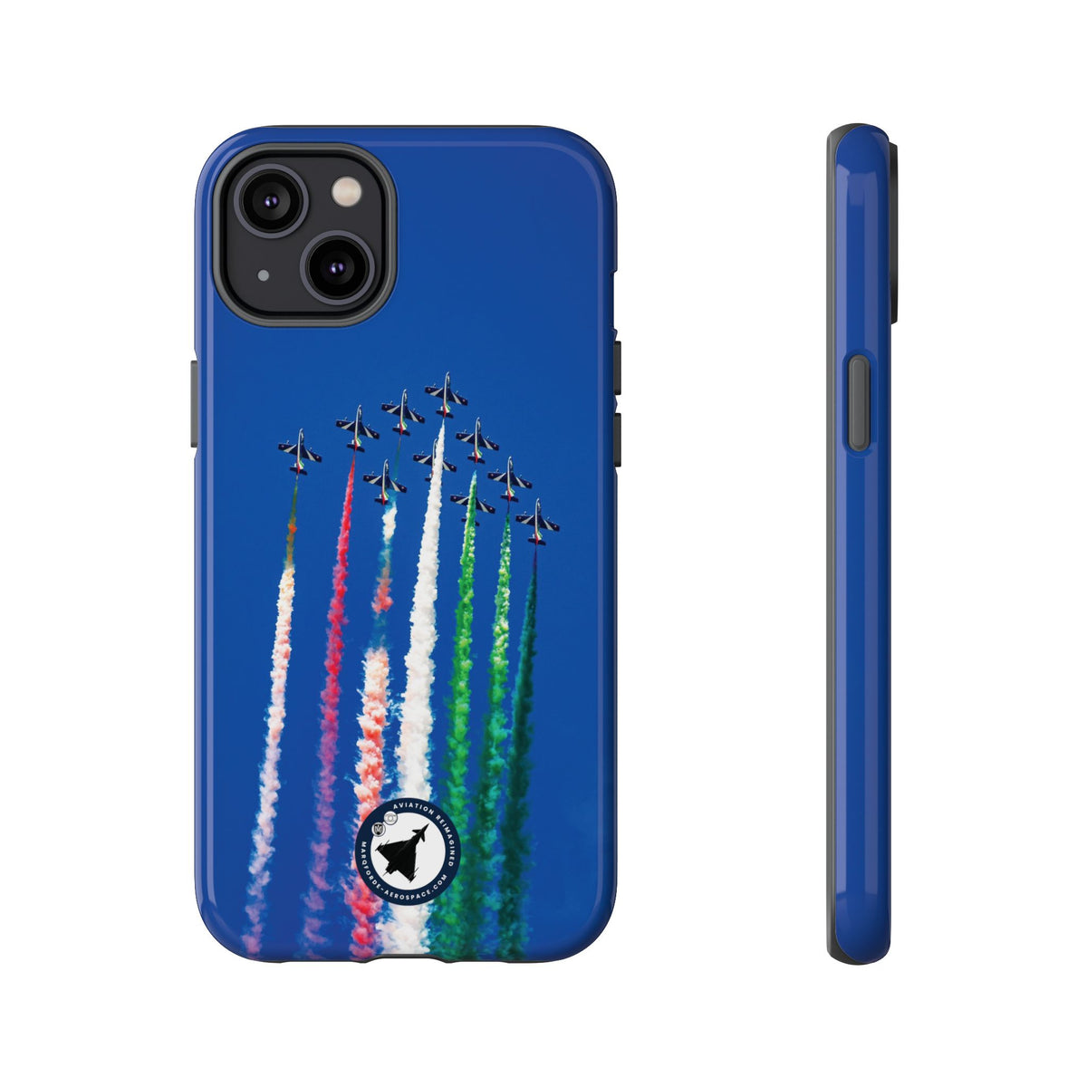 Frecce Tricolori formation trailing tricolour smoke aviation photo iPhone tough phone case – view 23