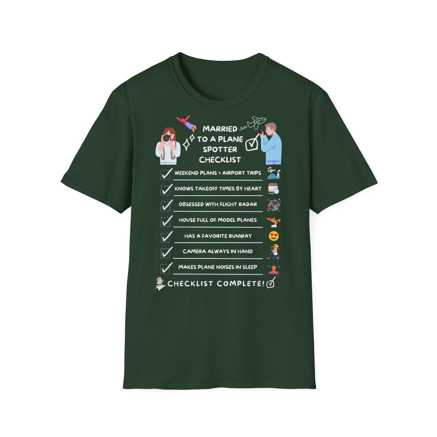 Married to a Planespotter Unisex Tee – Perfect for Spotters’ Partners