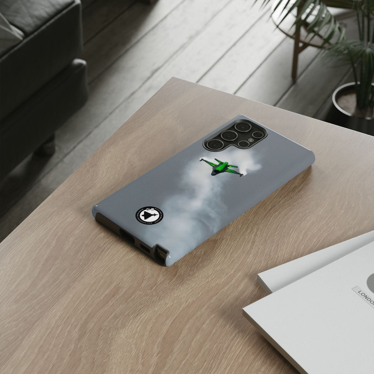 Belgian F-16 Dream Viper head-on in vapour cloud aviation photo Samsung Galaxy tough phone case – view 27