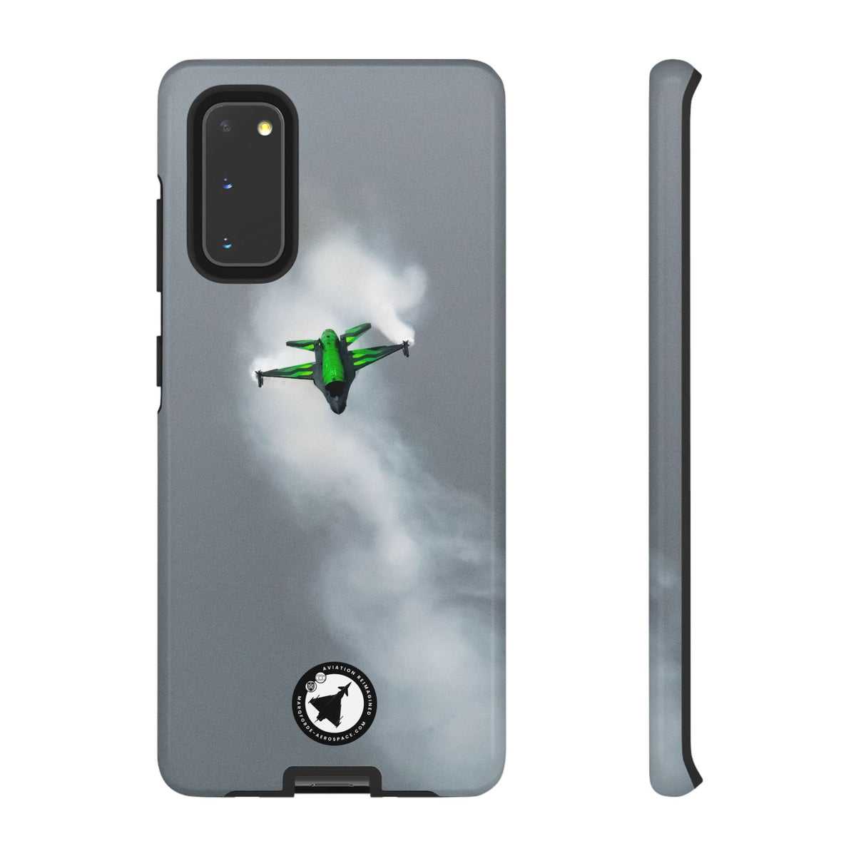Belgian F-16 Dream Viper head-on in vapour cloud aviation photo Samsung Galaxy tough phone case – view 2