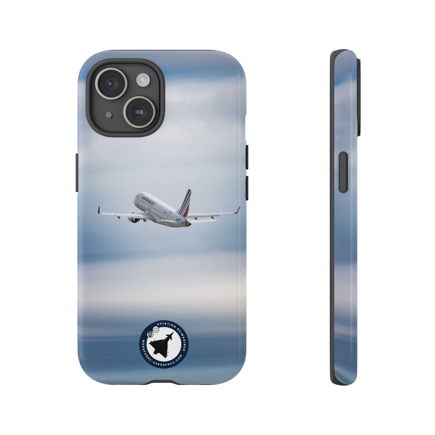 Bold & Rugged iPhone Tough Case Featuring Air France Embraer 190