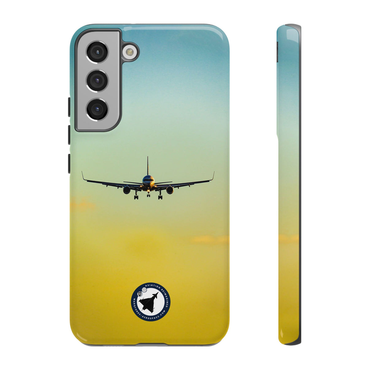United Airlines Boeing 757 head-on on final approach aviation photo Samsung Galaxy tough phone case – view 10