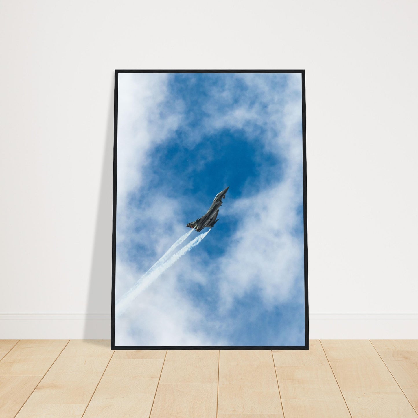 Close-Up of Italian Eurofighter Typhoon – Framed Military Aviation Art