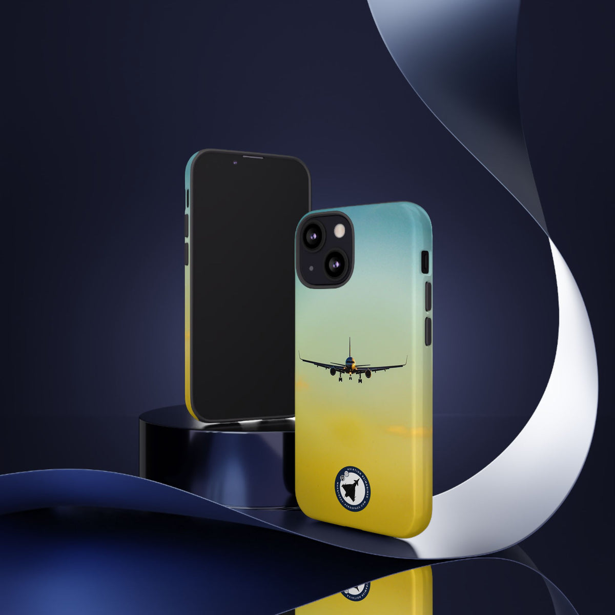 United Airlines Boeing 757 head-on on final approach aviation photo iPhone tough phone case – view 35