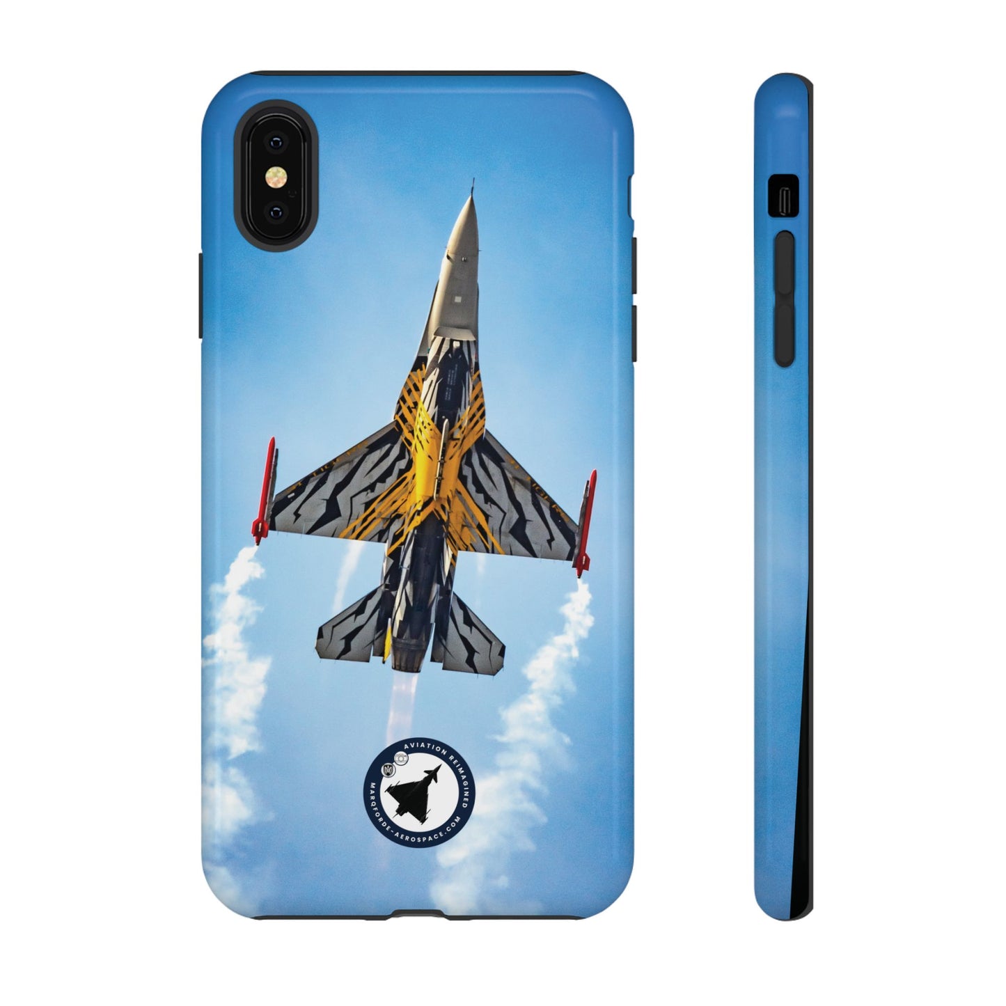 Close-up of F-16 Viper iPhone Case – Stylish & Protective
