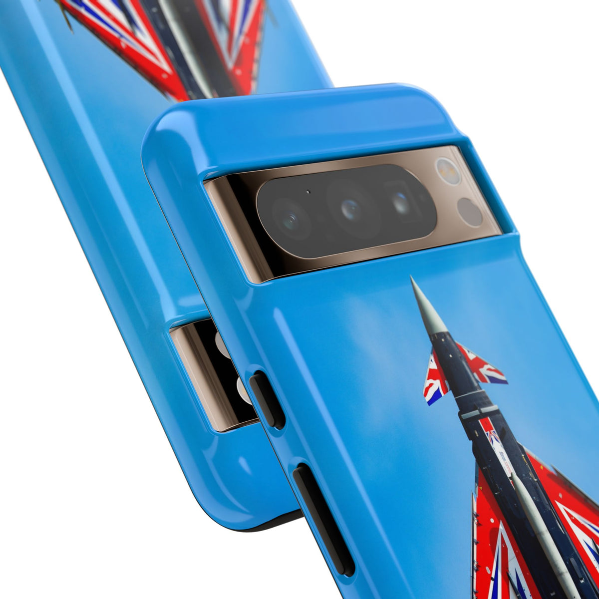 Union Flag Typhoon Blackjack climbing, seen from below aviation photo Google Pixel tough phone case – view 12