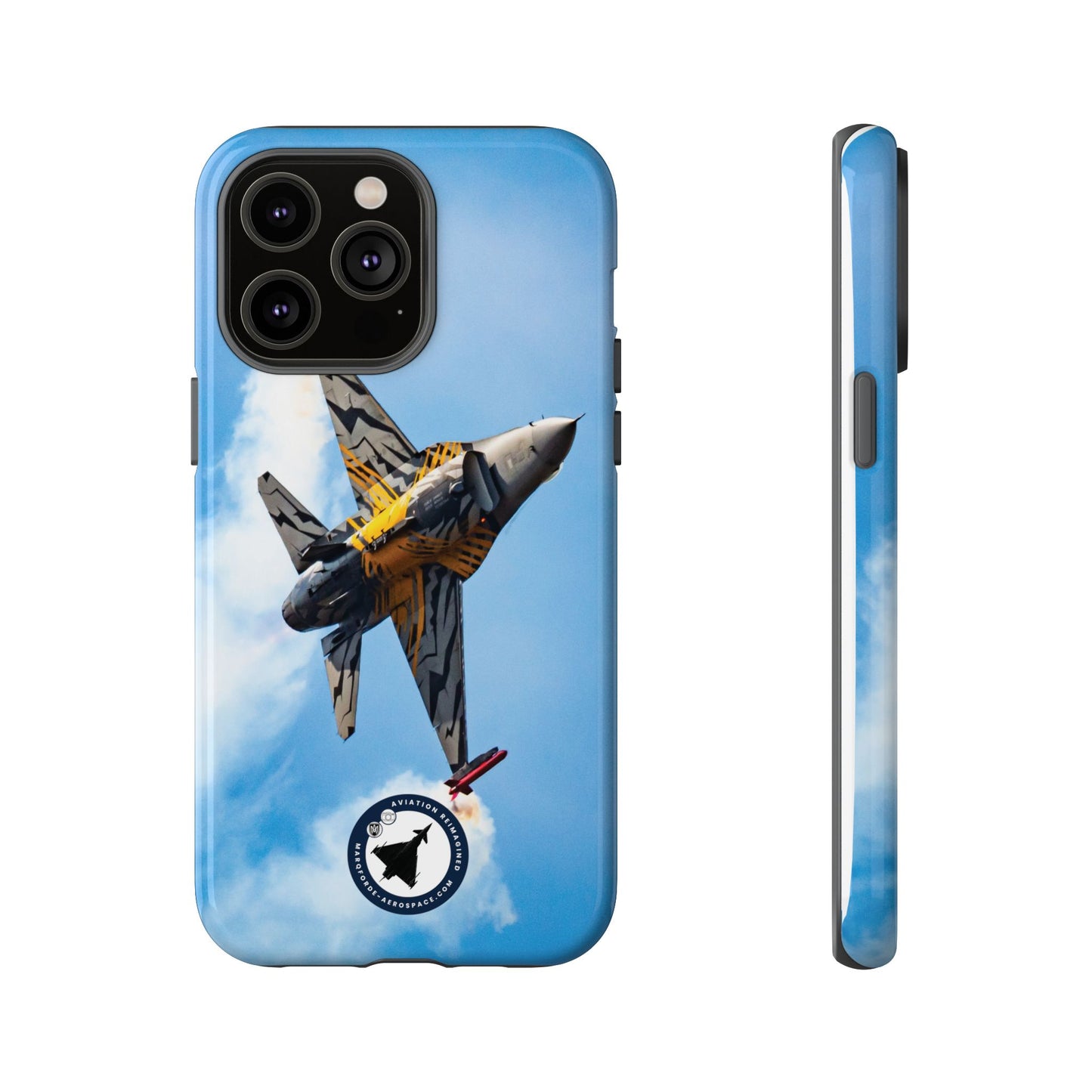 Bold Military Jet on F-16 Viper V4 iPhone Case – Tough Shell