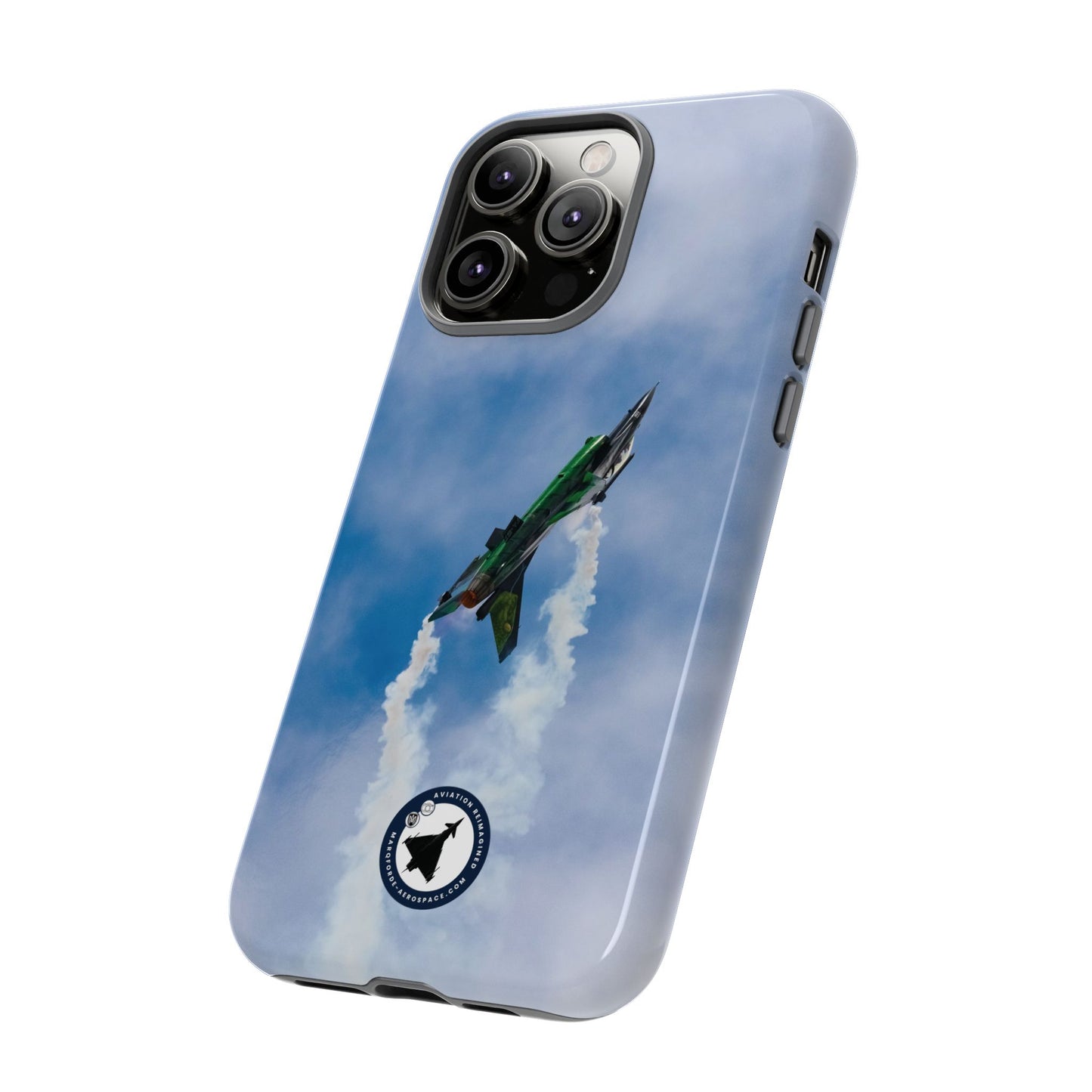 Tough iPhone Case Showcasing F-16 Viper V2 Fighter Jet Design