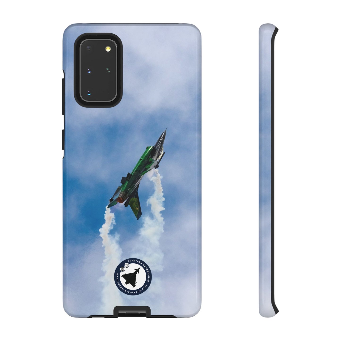 Protective Samsung Case Featuring F-16 Viper in Flight