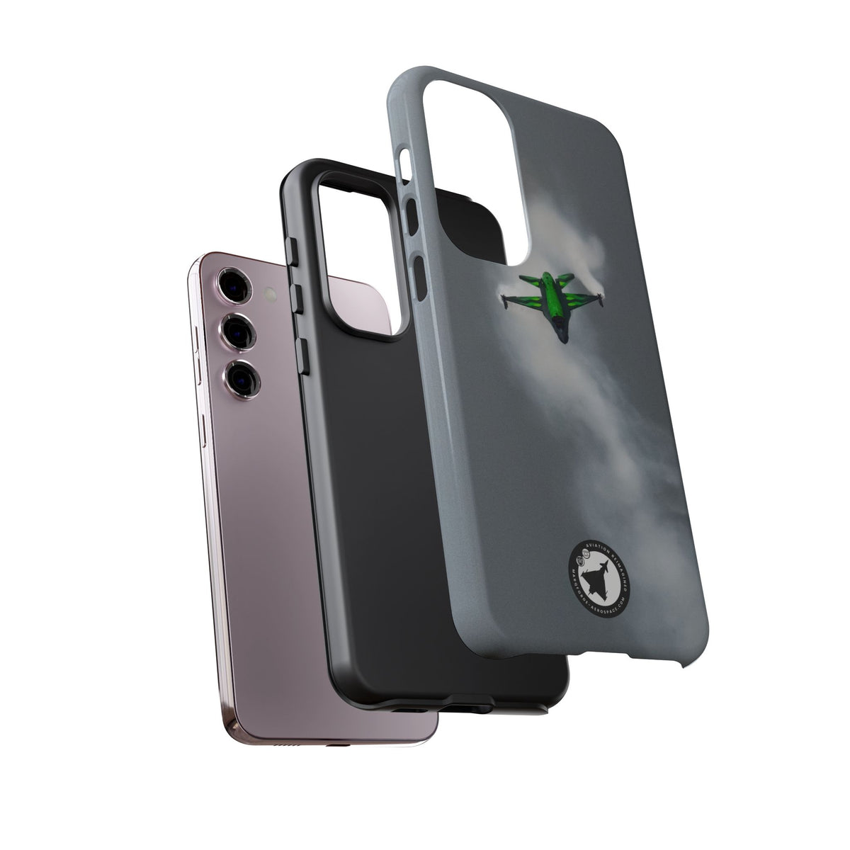 Belgian F-16 Dream Viper head-on in vapour cloud aviation photo Samsung Galaxy tough phone case – view 32