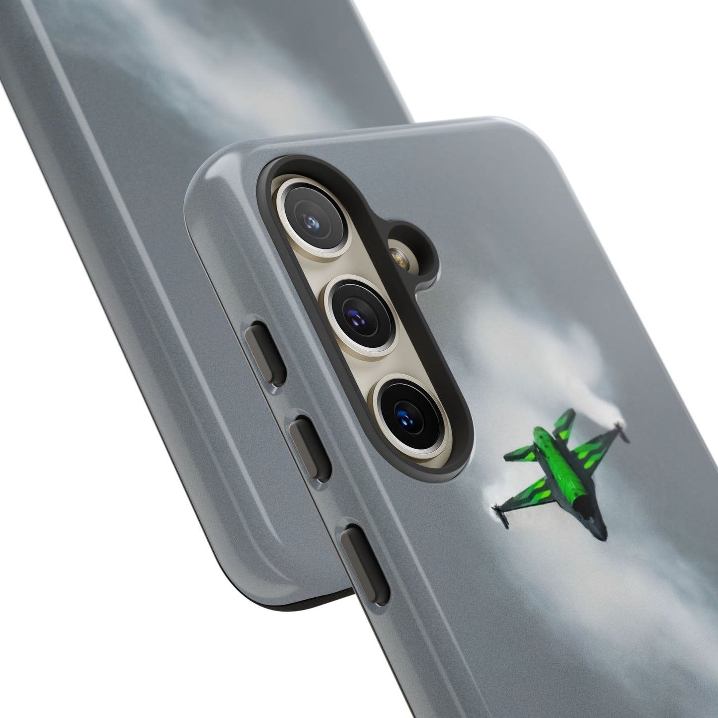 F-16 Viper Air Combat Scene – High-Quality Samsung Phone Case