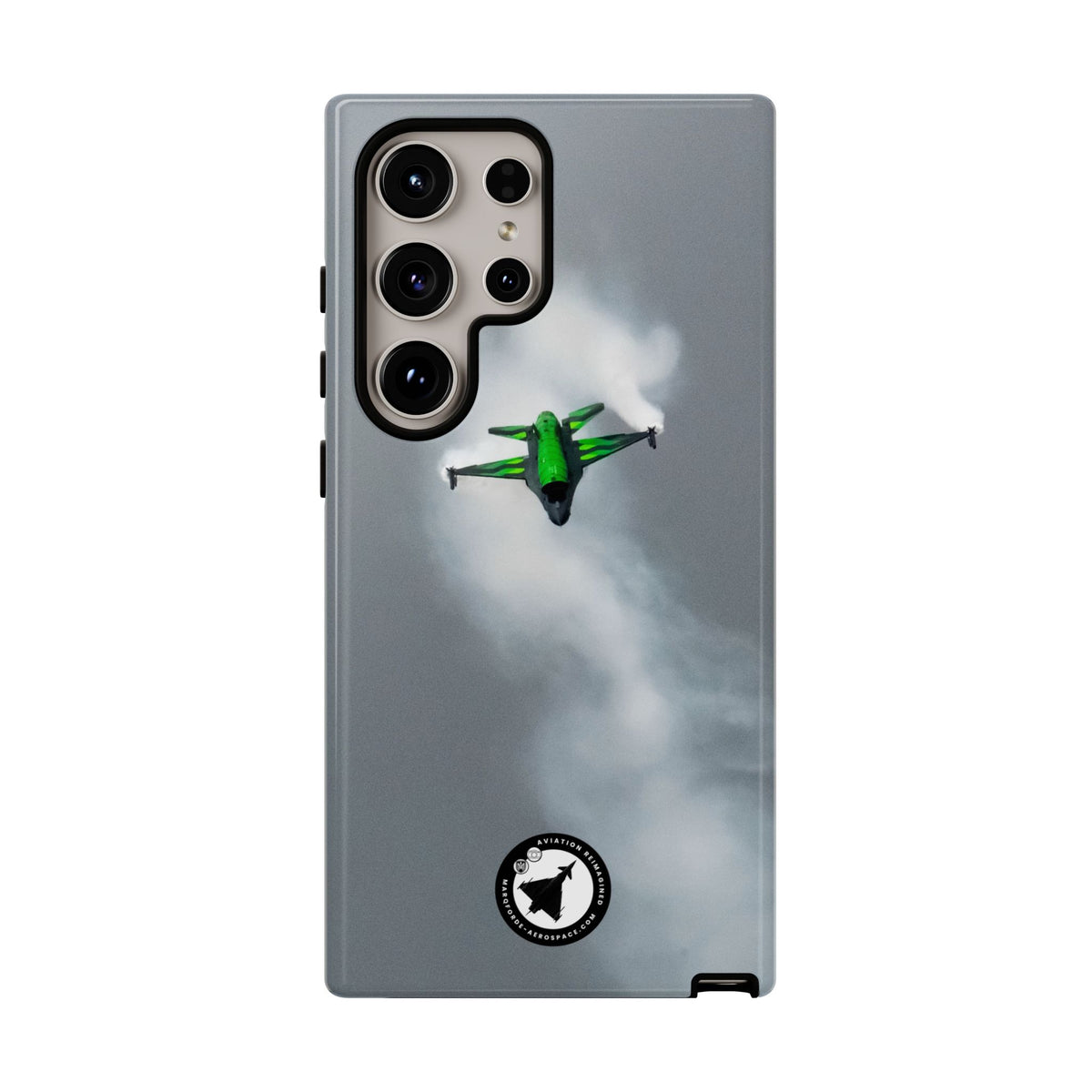 Belgian F-16 Dream Viper head-on in vapour cloud aviation photo Samsung Galaxy tough phone case – view 15