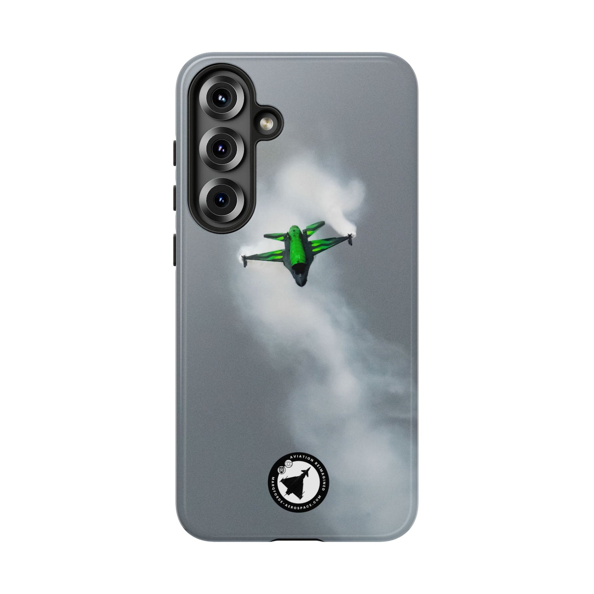 Belgian F-16 Dream Viper head-on in vapour cloud aviation photo Samsung Galaxy tough phone case – view 17