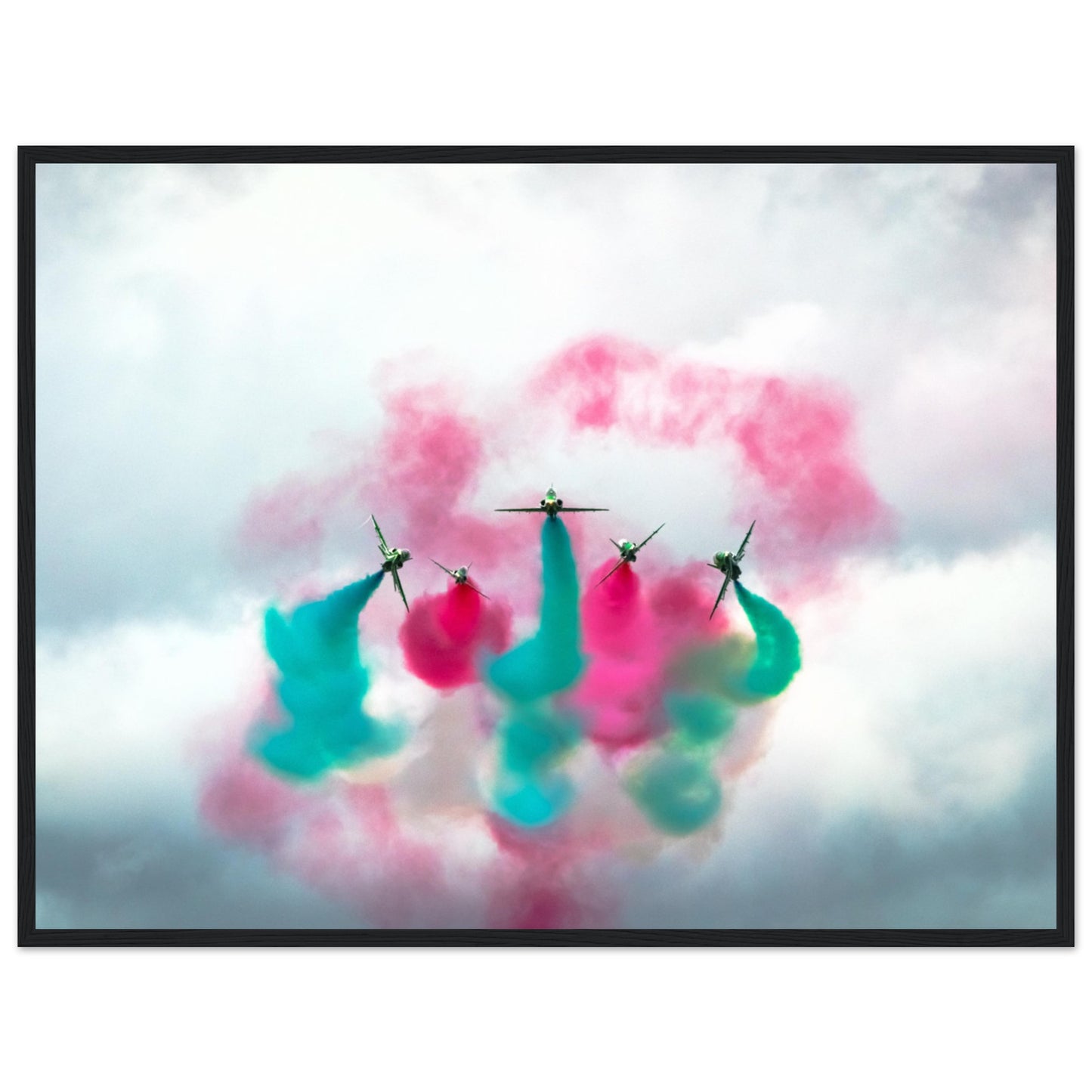 Limited Edition Saudi Hawks Formation Break Print – Aerobatic Team Display