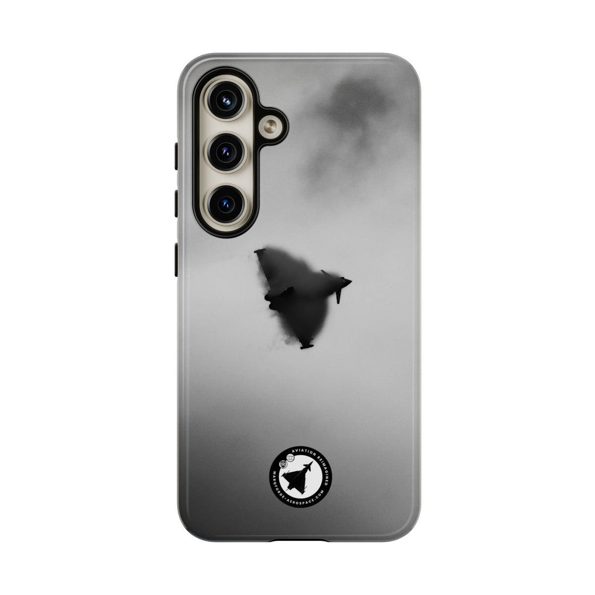 RAF Typhoon almost hidden in a cloud of vapour aviation photo Samsung Galaxy tough phone case – view 16