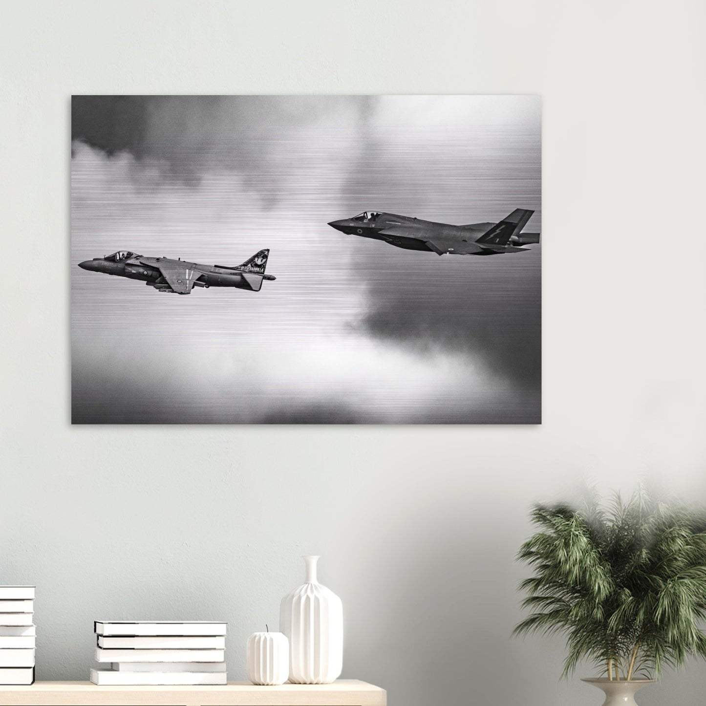 Aviation Enthusiast Wall Decor – RAF F-35 & Spanish Navy Harrier Art