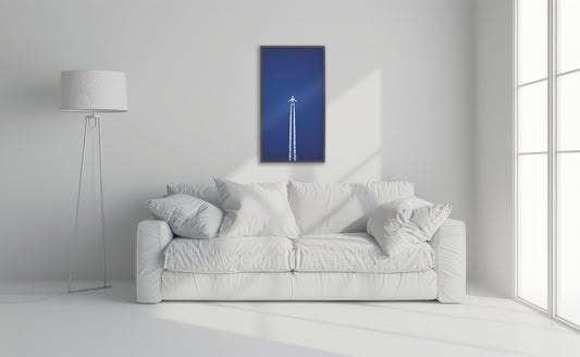 Azure Skies Aviation Art Print – Perfect for Enthusiasts & Collectors