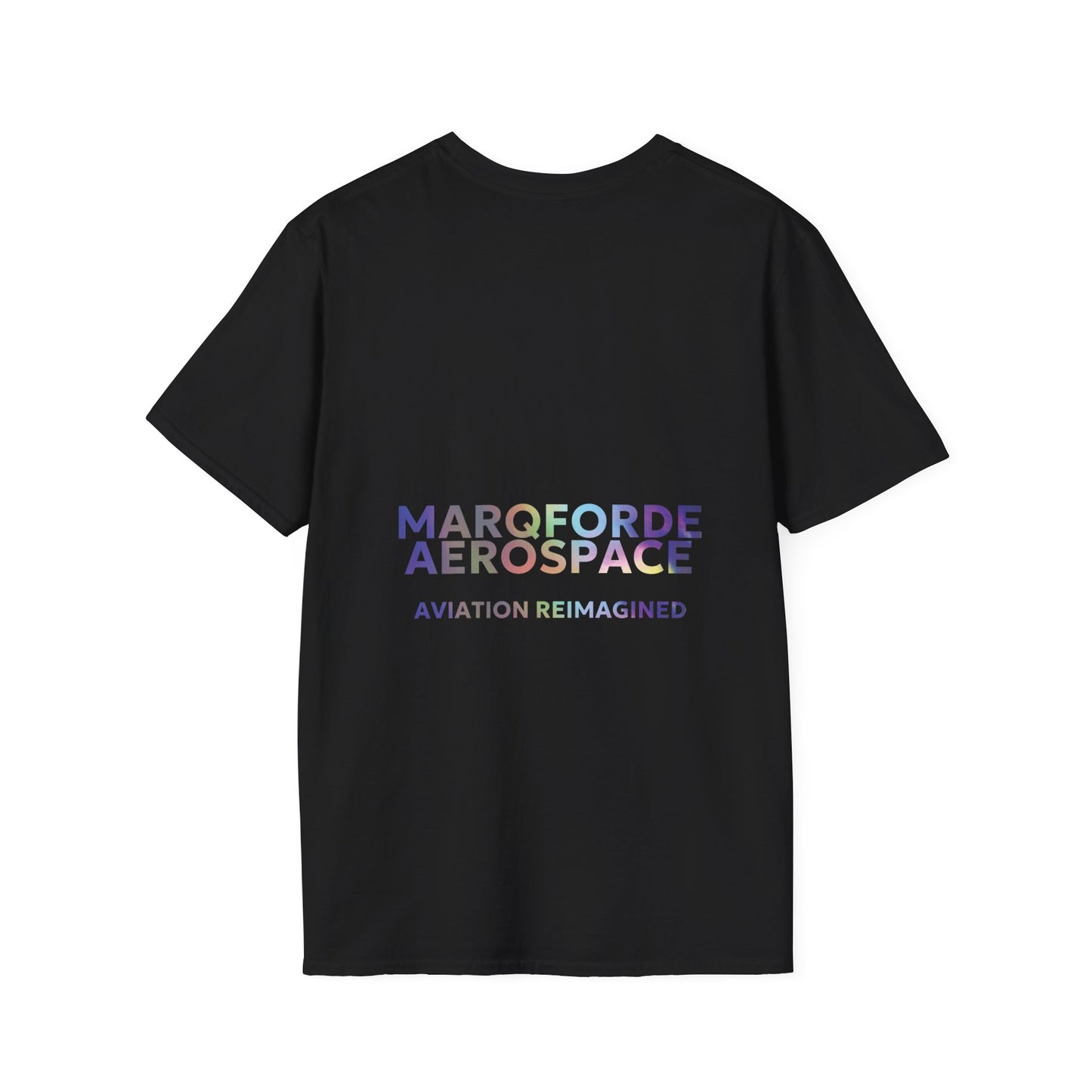 Aviation Enthusiast T-Shirt – Live Love Aviation Design in Black Colour with Holographic Colour Text Design