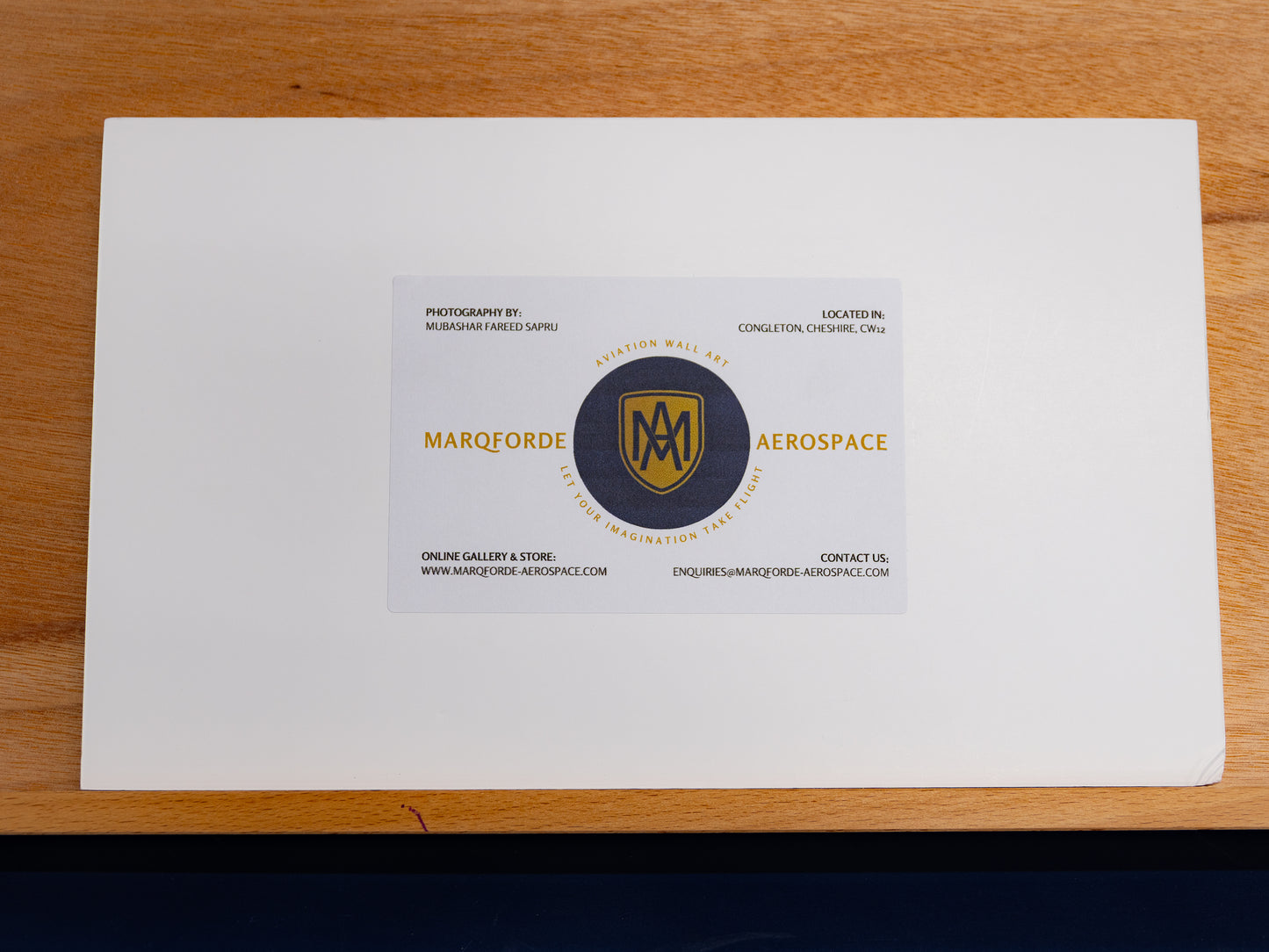 Red Arrows “Break & Trail” — Metallic Photo Print on Foamboard