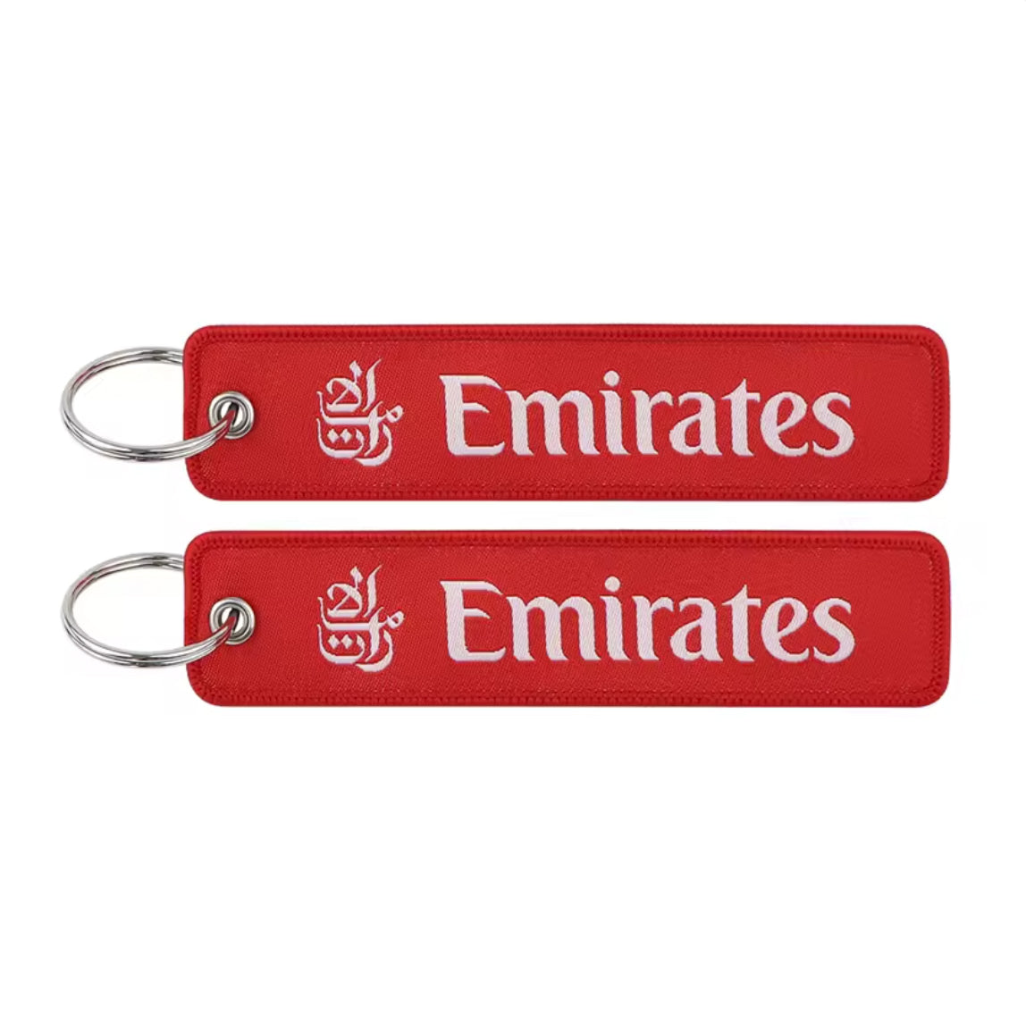 Emirates Keyring | Embroidered Flight Tag
