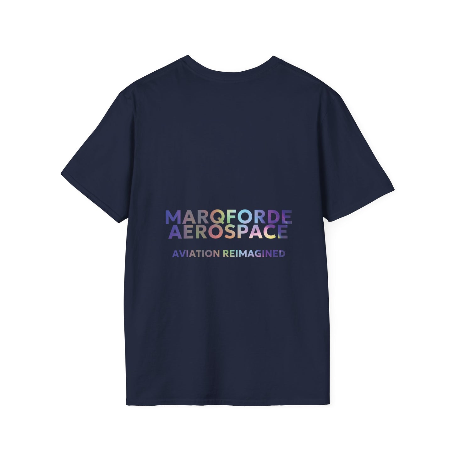 Aviation Enthusiast T-Shirt – Live Love Aviation Design in Navy Colour with Holographic Colour Text Design