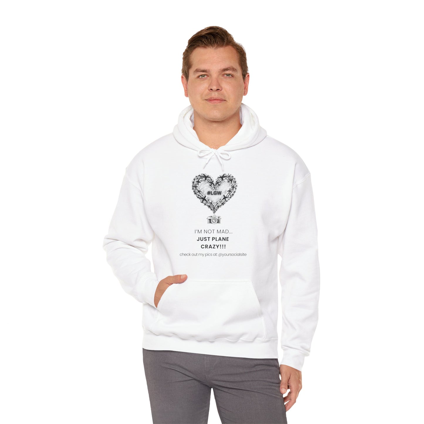 Aviation-Themed T-Shirt – I'm Not Mad, Just Plane Crazy! Edition