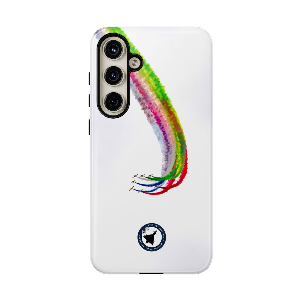 Al Fursan UAE aerobatic team formation descent aviation photo Samsung Galaxy tough phone case – view 2
