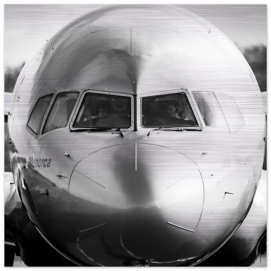 Close-Up of Jet2 Boeing 757 Aluminum Print – High-Quality Finish