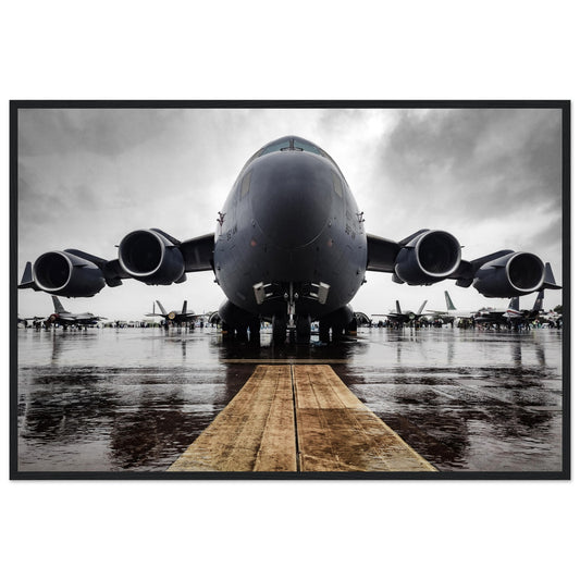 Close-Up of USAF C-17 Globemaster Print – High-Quality Framed Artwork