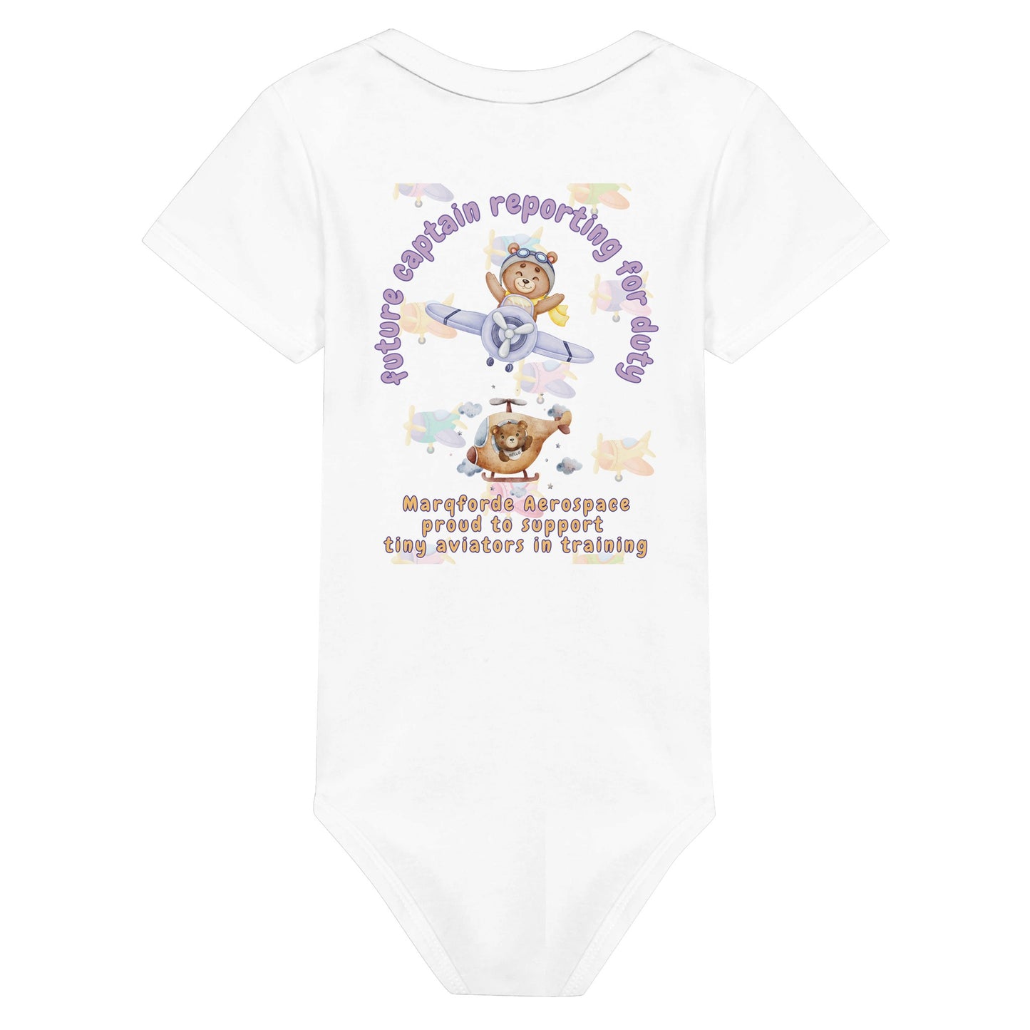 Soft Cotton Junior Jetsetter Bodysuit – Perfect for Baby Girls