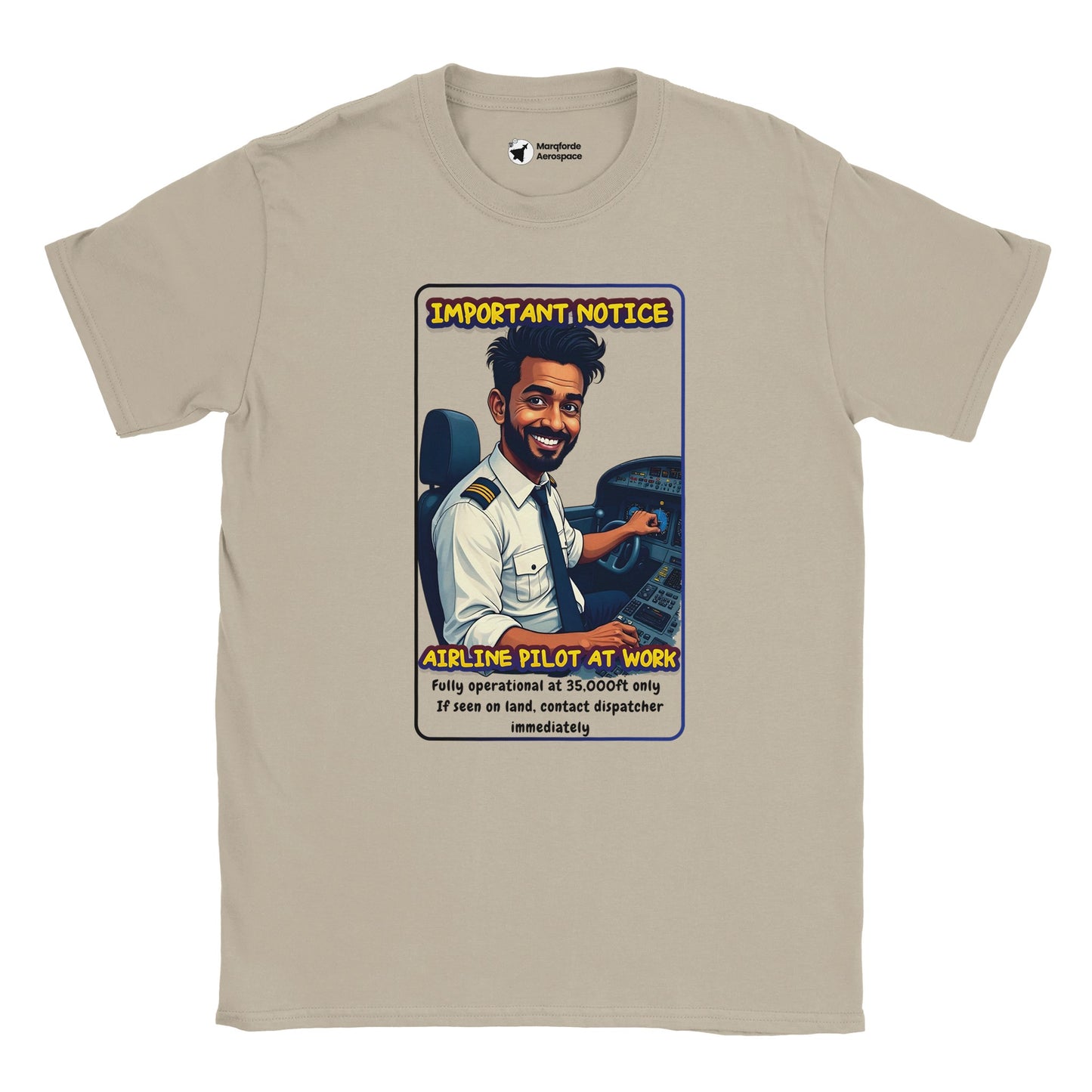 Airline Pilot at Work Men's Tee – Unique Aviation Apparel