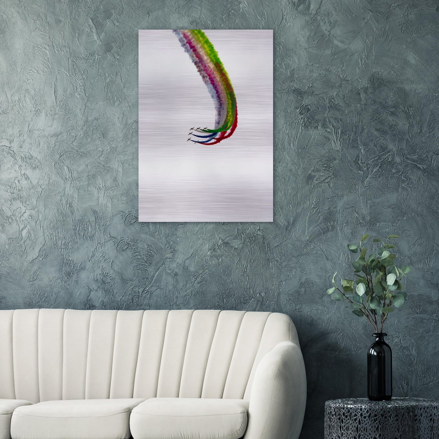 Aviation Wall Art – UAE Al-Fursan Jet Formation in Flight