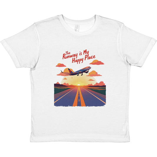 Close-Up of The Runway Is My Happy Place T-Shirt – Soft & Stylish