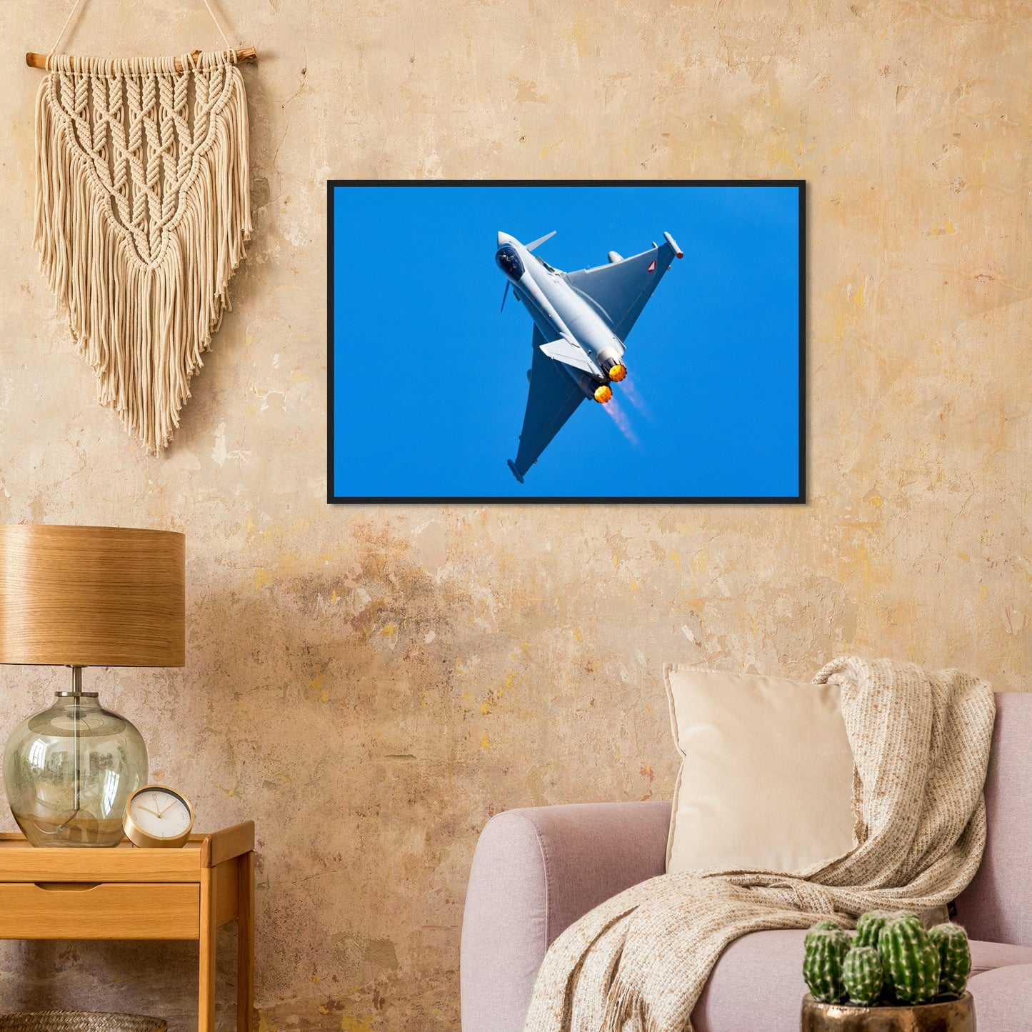 Aviation-Themed Wall Art – Austrian Eurofighter Typhoon High-Speed Display